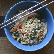 Health Kween Kale & Rice Noodle Stir Fry