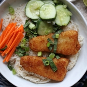 Crispy Fish Rice Noodle Bowl