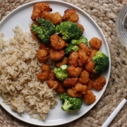 Air Fryer Orange Shrimp & Broccoli