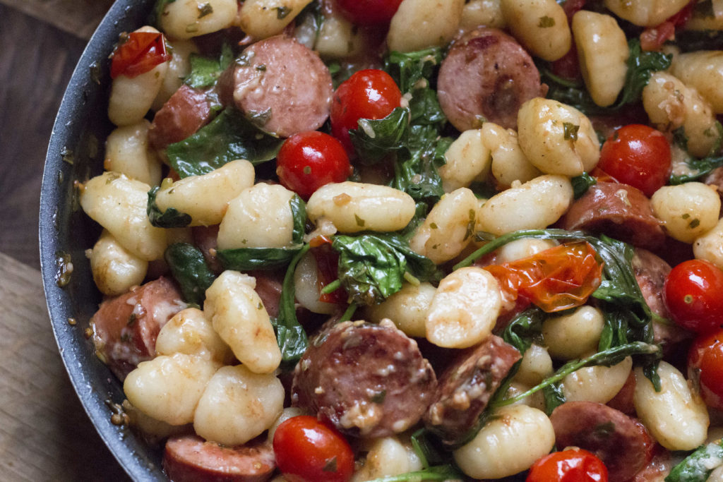 One Pan Tomato Basil Gnocchi With Spinach • Lex Eats